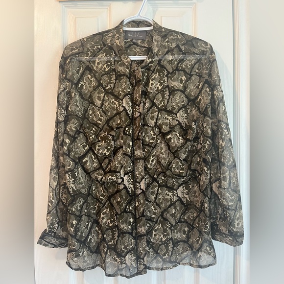 PJK Patterson J Kincaid | Sheer Blouse - Picture 1 of 14